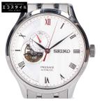 SEIKO セイコー SARY203 PRESAGE プレサージュ バックスケルトン 自動巻き 腕時計 シルバー/ホワイト メンズ