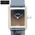Cartier カルティエ WSTA0071 タンクマストSM 黒文字盤 SS クオーツ 腕時計 メンズ