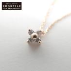 美品/ ete エテ K18PG/0.05ct 4Pダイヤモンド ネックレス ピンクゴールド/ダイヤモンド レディース