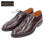 新品同様 Allen Edmonds アレンエドモンズ カーフ パークアヴェニュー ストレートオックスフォード シューズ メンズ バーガンディ 7 D