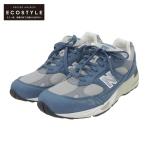 NEW BALANCE ニューバランス 英国製 スニーカー シューズ メンズ ブルー系 青 UK 10 M991BSG