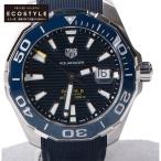 美品/ TAG HEUER タグホイヤー WAY201B.FT6150 CALIBRE5 アクアレーサー 自動巻き 腕時計 ネイビー/シルバー メンズ