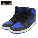 NIKE ナイキ エアジョーダン1レトロ ハイカットスニーカー メンズ ブルー ブラック 24.5 010709