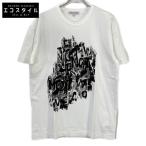 COMMEdesGARCONS コムデギャルソン OJ-T001 22年製 ホワイト×ブラック コットン 京都店限定 Tシャツ ホワイト×ブラック XXL トップス メンズ 中古