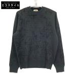 HERMES エルメス ブラック ウール クルーネック ニット ブラック S トップス ウール メンズ 中古