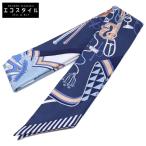 新品未使用 HERMES エルメス 25SS H062842S 03 鞍職人の花束 ツイリー スカーフ マリン / ホワイト / ベージュ レディース