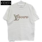 ショッピングヴィトン LOUIS VUITTON ルイヴィトン 24年製 HRY29W LVLovers エンブロイダード Tシャツ ホワイト M トップス コットン メンズ 中古