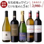 ワインセット 1本あたり2,750円(税込) 送料無料 有名産地のワインだけを集めたセット イタリア フランス アメリカ 750ml 5本入 浜運