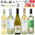 うきうき厳選 世界の白ワインが味わえる 極上辛口白ワイン スペシャル飲み比べ5本セット【55弾】 （送料無料ワインセット）