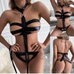 送料無料２〜４日後到着 ボンテージ コスチューム セクシー SM エナメル コスプレ コスプレ衣装 ステージ衣装 セクシーなデザイン エナメル 黒