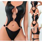 送料無料2〜4日後到着 ボンテージ コスチューム レデース セクシー衣装 ソフトエナメル 楽器演奏 ステージ衣装 セクシーなデザイン 見せる下着 細身 M L XL 黒