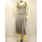 社交ダンスドレスキャミソールカットワンピース。裏地なし。胸パット付き。グレー