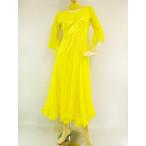 社交ダンスドレスダイヤストーンとプリントラメモダンドレス。少々ゆったり目サ...