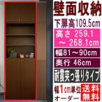 大型下扉壁面収納 書棚 高さ２５９�