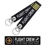 FLIGHT CREW フライトクルー キーチェーン キーホルダー タグ 1個 カラー ブラック 黒 BLACK フライトタグ FALIGHT TAG 航空 Goods