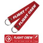FLIGHT CREW フライトクルー キーチェーン キーホルダー タグ (1個) カラー レッド RED フライトタグ 航空グッズ goods アイテム ITEM