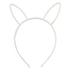 ウサギ耳付きカチューシャ ホワイト