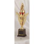 [T304H/K-1] Trophy | 1 шт. стойка | наконечник. металлический кукла | высота 35cm