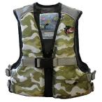 FINEJAPAN ファインジャパン Jr. フローティングベスト 笛付き NEW カモ  LL