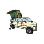 Yahoo! Yahoo!ショッピング(ヤフー ショッピング)NANGA ナンガ NANGA×ウシオダヒロアキSTICKER VAN  | ステッカー アウトドア ブランド シール 車 飾り キャンプ アウトドア おしゃれ