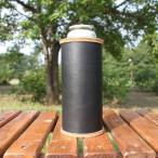 What Will be Will be ホワットウィルビーウィルビー オイルレザー ＆スウェードCBガス缶カバー ブラック×モカブラウンレザー×生成ステッチ