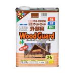 油性ウッドガード 外部用 3.4L ゴールデンオーク アサヒペン 浸透力抜群 防カビ WoodGuard 強力防虫・防腐塗料 油性塗料