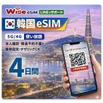 【韓国eSIM】データ通信使い放題 利用日数4日間 高速データ通信 KOREA eSIM / ※esimの為、物理SIMの発送はありません。