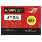 mobifone ベトナム プリペイドSIM /SIMカード　4Ｇ・3Ｇデータ通信　データ容量６ＧＢ　無料通話つき