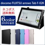 ショッピングドコモ (保護フィルム付) wisers docomo ドコモ arrows Tab F-02K 専用 富士通 FUJITSU 10.1インチ タブレット ケース カバー [2018 年 新型] 全6色