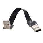 Cablecc USB 2.0Type-A мужской из Type-A мужской данные Flat тонкий FPC кабель down угол 90 раз FPV& диск & сканер &