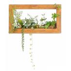 MedianField 【 ウォールグリーン 壁掛け フェイク 木枠 】 フェイクグリーン 観葉植物 造花 おしゃれ インテリア 人工観葉植物 エアー