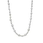 [kya-roti Diamante ] пресная вода ba блокировка жемчужно-белый цвет длинный колье CHS983