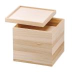 ショッピング重箱 J-kitchens 重箱 3段 木製 7寸 桐額縁白木 お重箱 21.7cm x 21.7cm x 19.5cm 日本製