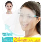 【５個：ブルー】[全国送料無料] フェイスシールド 可動式 開閉式 眼鏡タイプ フェイスガード メガネ型 医療用 フェイスカバー 病院 介護施設 治療院 歯科 医院2