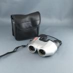 Vixen Coleman M10×21 双眼鏡 USED美品10倍 コンパクト 軽量 ポロプリズム アウトドア コールマン シルバー ケース付 完動品 中古 CE5067