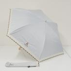 折りたたみ日傘 Aquascutum アクアスキュータム  USED品 晴雨兼用 刺繍 ベア 刺繍 UV 遮光 木製手元 50cm FA9141