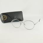 очки RayBan RB3612D USED прекрасный товар 004/13 серебряный раунд унисекс с футляром RayBan I одежда б/у X7365