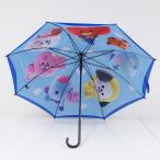 ショッピングbt21 傘 BT21  ビーティーイシビル キャラクター USED美品 K-POP BTS 韓流 グッズ アーミー 2重張り ラインフレンズ ブルー  60cm A3182
