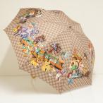 ショッピングモノグラム 傘 CIAO!CIAO!CHAKO！ チャオチャオチャコ USED美品 モノグラム 馬車 汽車 小人 動物 イラスト 個性的 60cm S3249