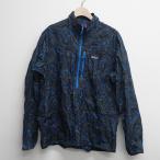 ショッピングpatagonia patagonia パタゴニア メンズ フーディニ スタッシュ 1/2ジップ プルオーバー USED美品 ブルー系 コンパクト ポケッタブル X8296