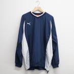 PUMA Puma Wind брейкер темно-синий USED прекрасный товар длинный рукав XO размер футбол тренировка одежда X8309