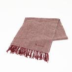 Aquascutum Aquascutum muffler палантин USED прекрасный товар кашемир 100% оттенок красного осень-зима женский X8611