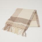 FURLA Furla палантин USED товар женский блок проверка Logo вышивка бренд осень-зима off × бежевый X8613