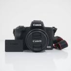 Canon EOS M50 + EF-M15-45 IS STM ミラーレス一眼カメラ USED美品 キヤノン レンズキット ブラック APS-Cセンサー 完動品 CP2344