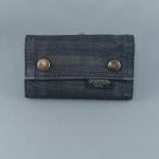 PORTER Porter Yoshida bag дымчатый чехол для ключей USED товар темно-синий 6 полосный бренд сделано в Японии casual X9036