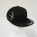 NEW ERA Youth 9FIFTY New Era Kids колпак USED прекрасный товар шляпа 52-55.8cm динозавр Dinosaur черный X9239
