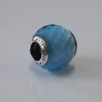 PANDORA Sky голубой crystal очарование USED очень красивый товар хлеб гонг Murano стекло 925 sterling серебряный аксессуары женский X0796
