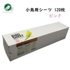 小鳥用シーツ 120枚 ピンク インコ 文鳥 尿 糞 掃除用シート