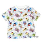 香港ディズニー インクアンドペイント 半袖 キッズ Tシャツ 海外 ディズニー ファンタジア ホワイト