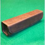 本革製メガネケース（ボックスタイプ／焦茶）